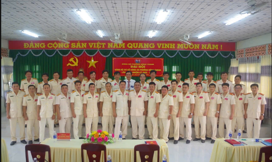 Đảng bộ cơ sở Công an phường Đông Thành tổ chức Đại hội Đảng bộ cơ sở Công an phường Đông Thành lần thứ I, nhiệm kỳ 2025 - 2030