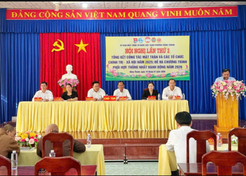 Ủy ban MTTQ Việt Nam phường Đông Thành tổng kết công tác Mặt trận năm 2025