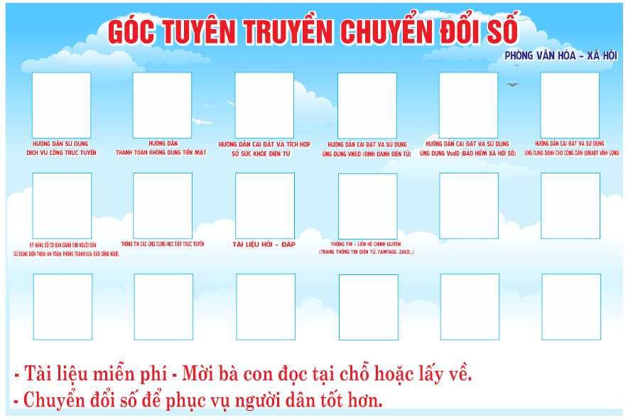 Ra mắt “góc tuyên truyền chuyển đổi số” phục vụ người dân