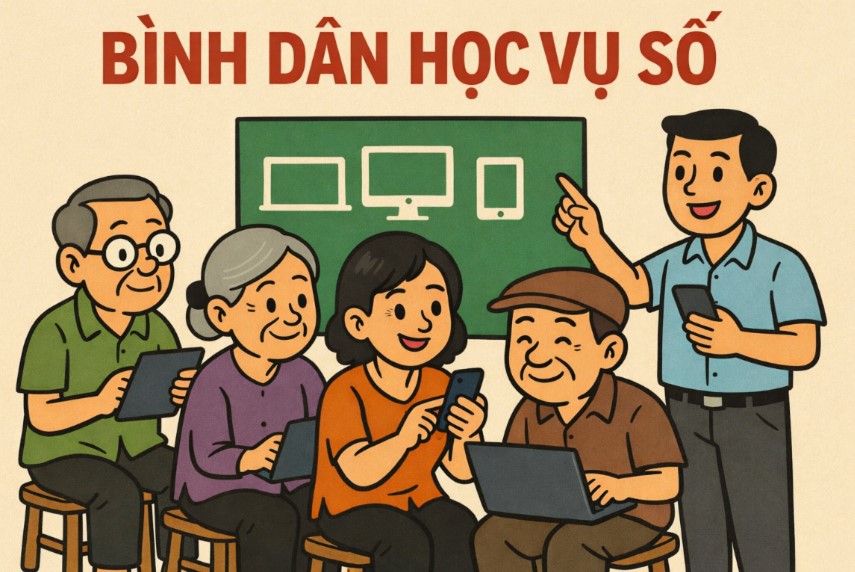Thi đua triển khai thực hiện phong trào “Bình dân học vụ số”