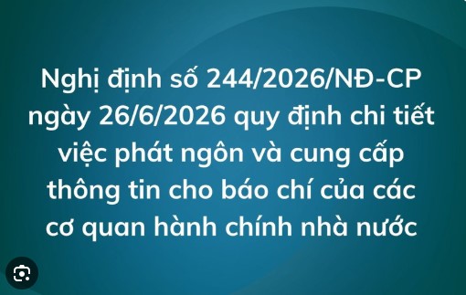 Quy định mới về phát ngôn và cung cấp thông tin cho báo chí