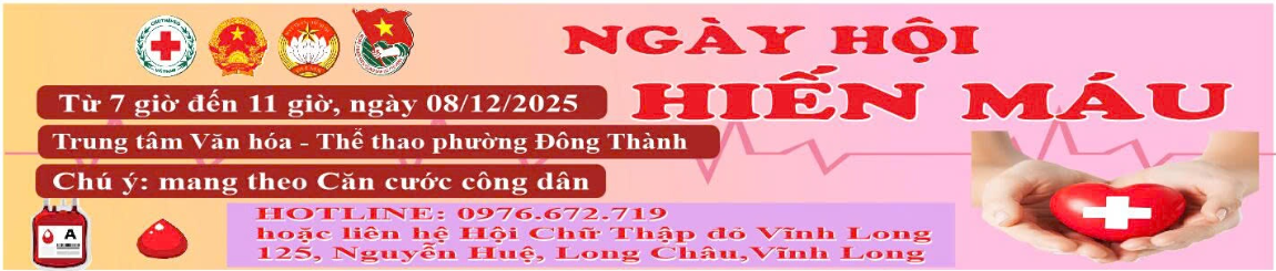 Phường Đông Thành tổ chức Ngày hội Hiến máu – Lan tỏa nghĩa cử cao đẹp